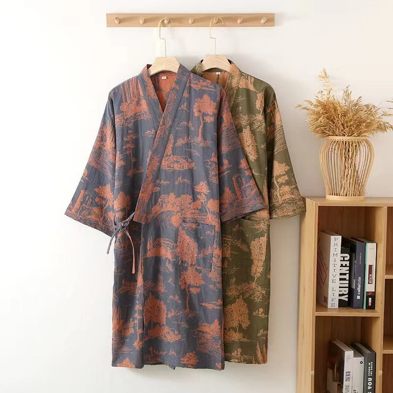 All-Cotton Long Robe